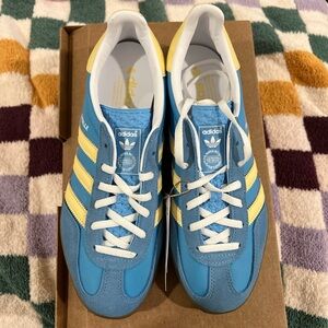 Adidas Gazelle Indoor Semi Blue Burst Almost Yellow